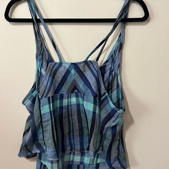 NWT Free People We The Free Plaid Crop Cami Top M - Picture 6 of 6